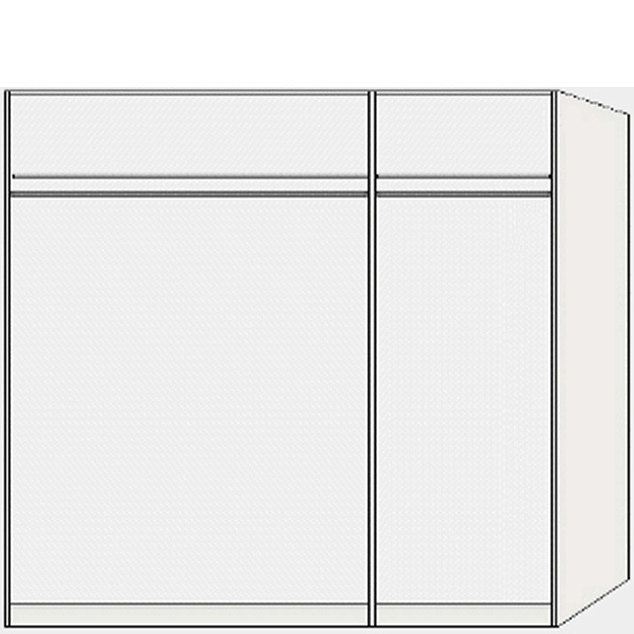 Drehtürenschrank 3-trg. Longline